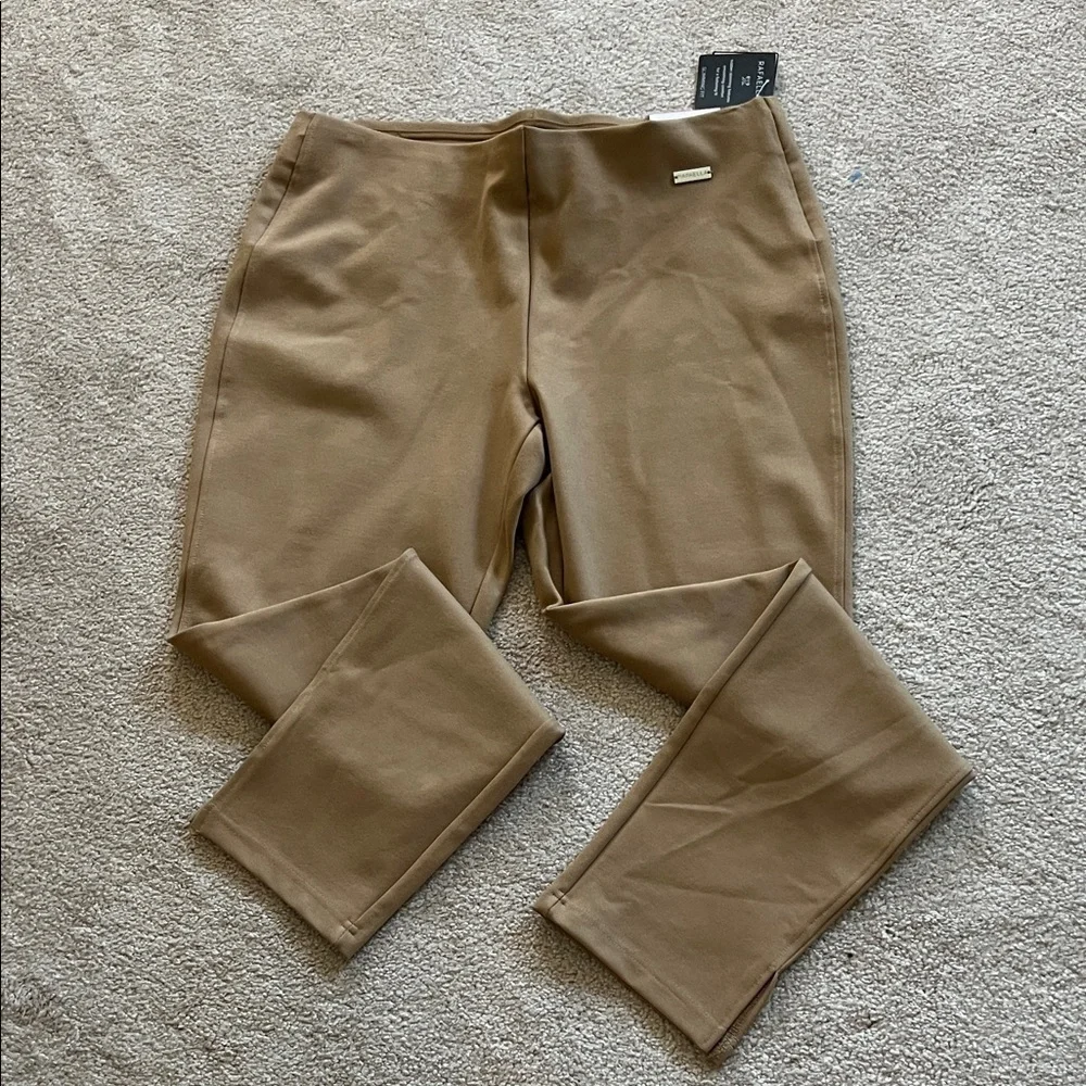 Rafaella Women's Tan Straight Leg Pants, NWT, L
